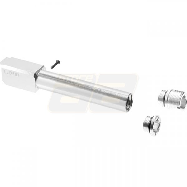 Nine Ball Marui G19 Gen 3 / Gen 4 GBB Non-Recoil 2-Way Outer Barrel NEO - Silver