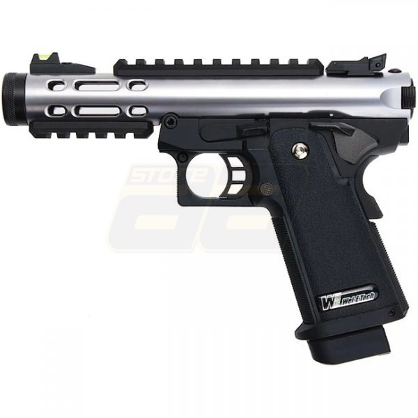 WE-Tech Hi-Capa 5.1 Galaxy Type A Gas Blow Back Pistol Slide R Frame - Silver