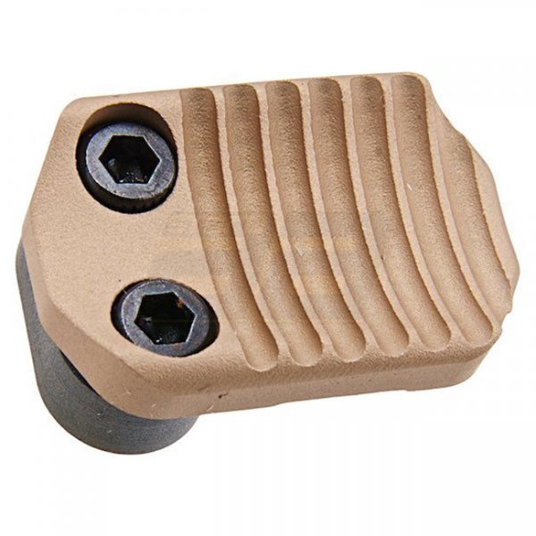 Revanchist VFC M4 GBBR Magazine Release CNC Aluminum Type B - Tan