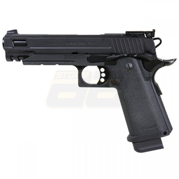G&G GPM1911 CP MS Gas Blow Back Pistol - Black
