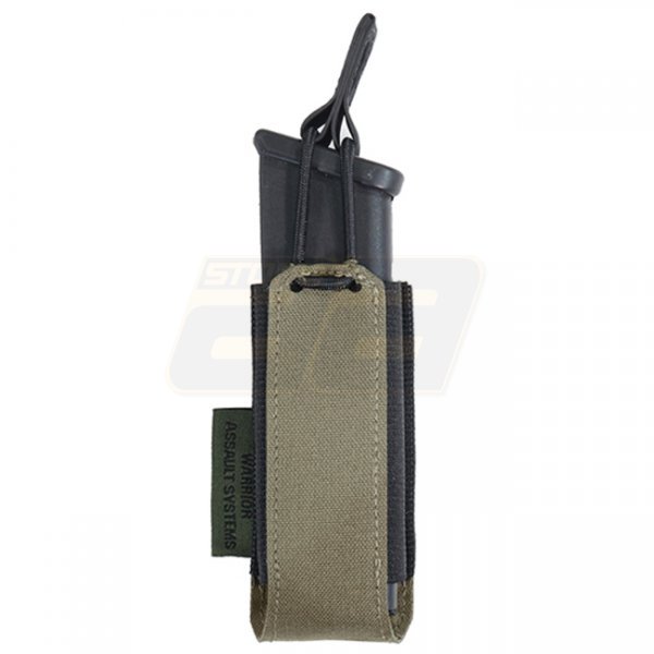 Warrior Laser Cut Single Bungee Pistol Magazine Pouch - Ranger Green