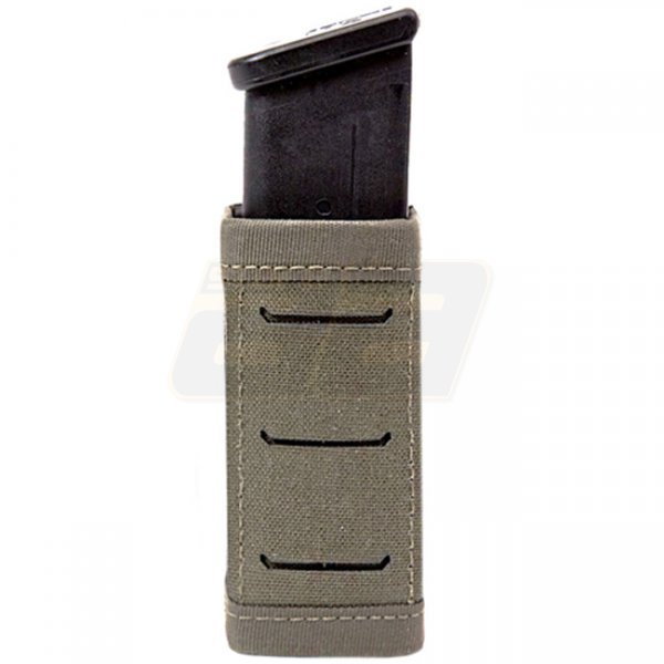 Warrior Laser Cut Single Snap Mag Pouch 9mm - Ranger Green