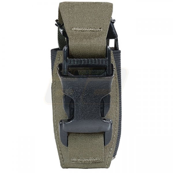 Warrior Laser Cut Single 40mm Flash Bang Pouch - Ranger Green