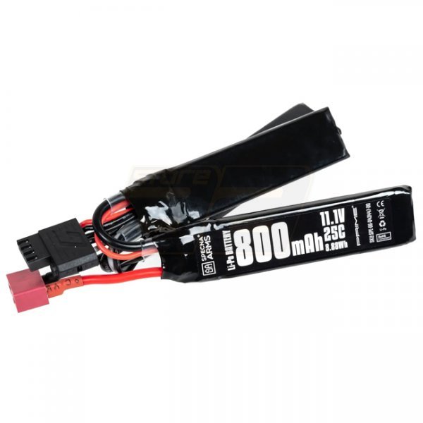 Specna Arms x Gens Ace 11.1V 800mAh 25C Li-Po Battery G-Tech Split Type - Large Deans