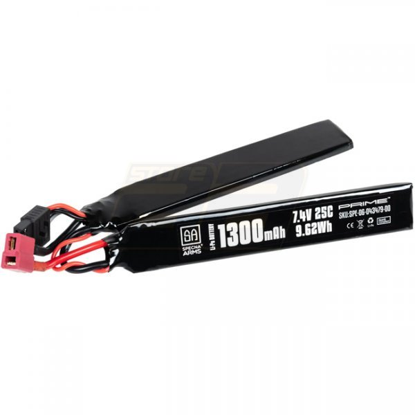 Specna Arms x Gens Ace 7.4V 1300mAh 25C Li-Po Battery G-Tech Twin Type - Large Deans