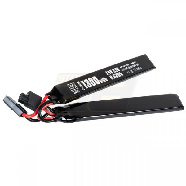 Specna Arms x Gens Ace 7.4V 1300mAh 25C Li-Po Battery G-Tech Twin Type - Small Tamiya