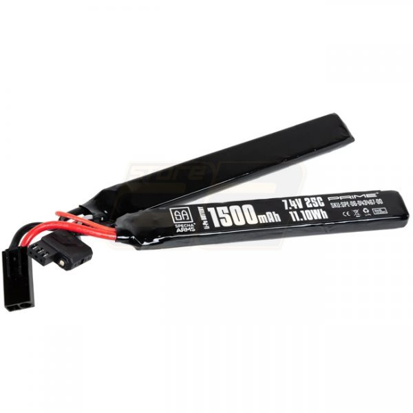 Specna Arms x Gens Ace 7.4V 1500mAh 25C Li-Po Battery G-Tech Twin Type - Small Tamiya