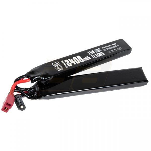 Specna Arms x Gens Ace 7.4V 2400mAh 25C Li-Po Battery G-Tech Twin Type - Large Deans