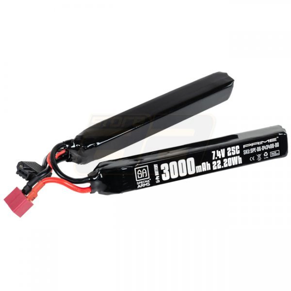Specna Arms x Gens Ace 7.4V 3000mAh 25C Li-Po Battery G-Tech Twint Type - Large Deans