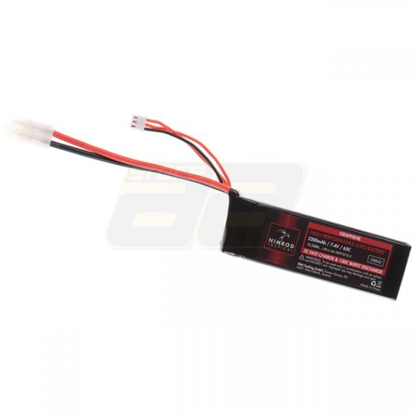 Nimrod 7.4V 2200mAh 65C Graphene Li-Po Battery Brick - Large Tamiya