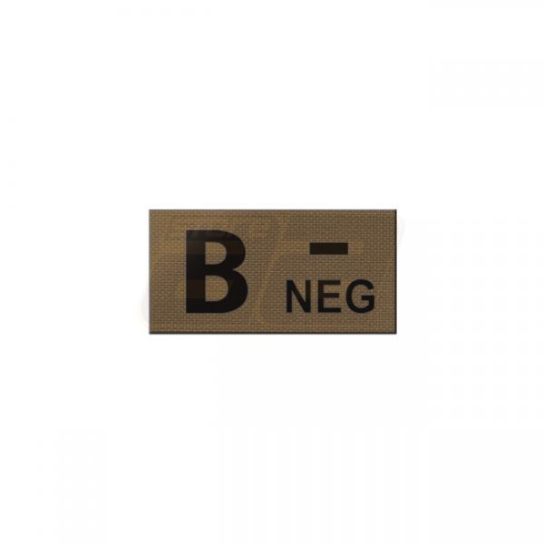 Pitchfork B NEG Blood Type IR Patch - Coyote