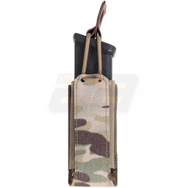 Warrior Laser Cut Single Bungee Pistol Magazine Pouch - Multicam