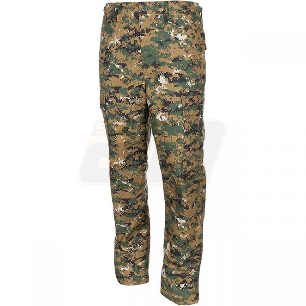 MFH BDU Combat Pants Ripstop - Digital Woodland - 2XL