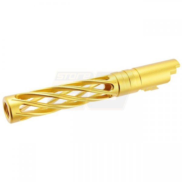 Dr.Black Marui Hi-Capa 5.1 GBB Outer Barrel Type-Dinging 6063 Aluminium - Gold