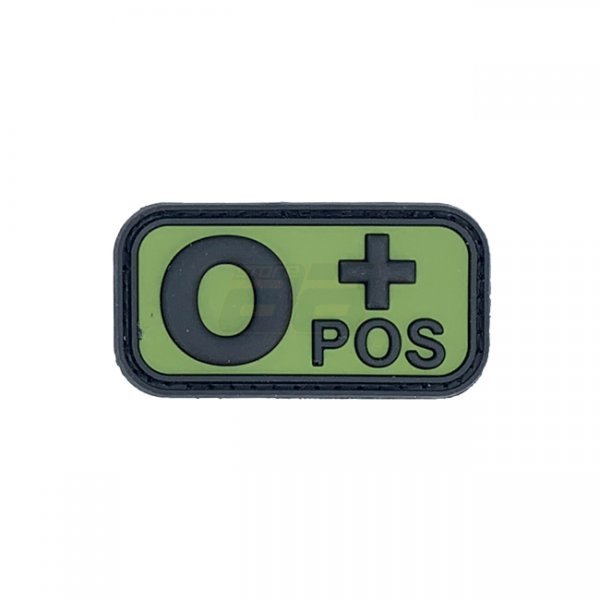 Pitchfork Blood Type O POS Patch - Green
