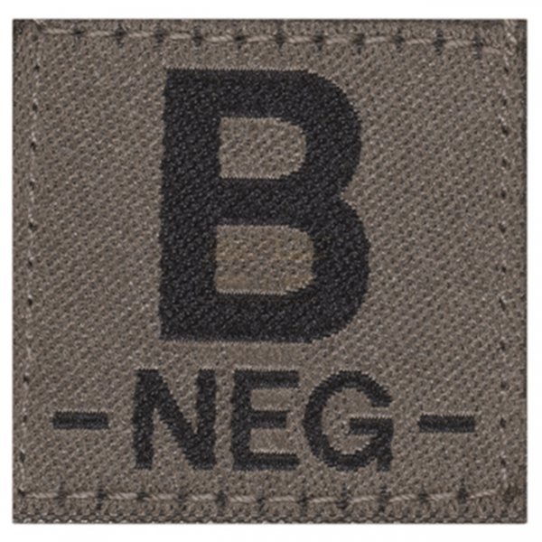Clawgear B Neg Bloodgroup Patch - RAL7013