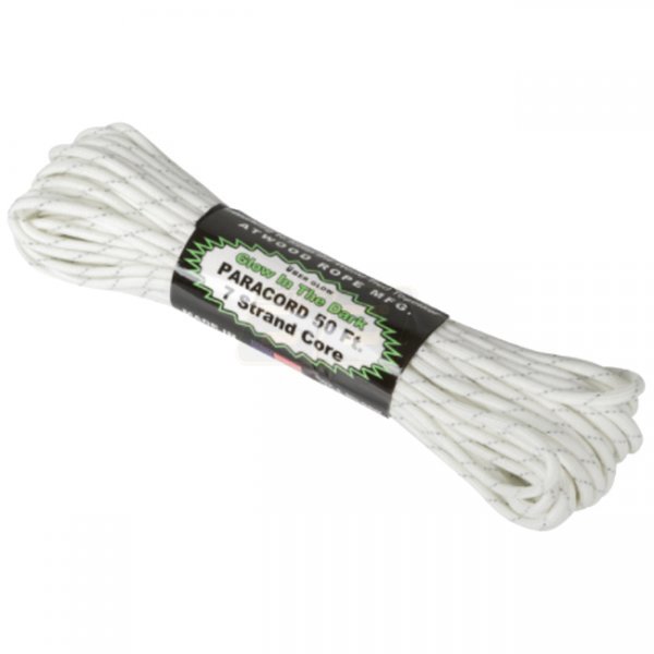 Atwood Rope Uber Glow Reflective Cord 50ft - White