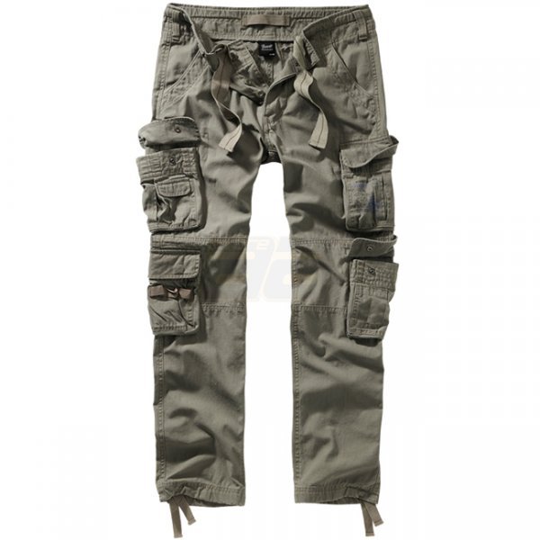 Brandit Pure Slim Fit Trousers - Olive - 2XL