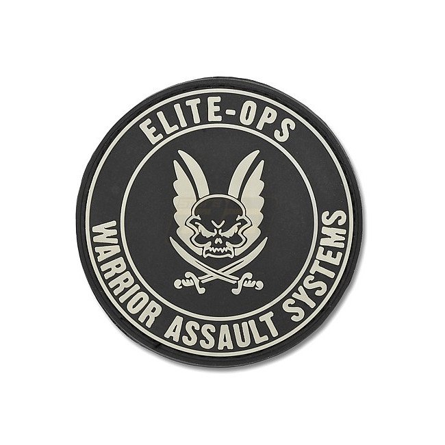 AA Store Airsoft & Softair Shop Warrior Round Rubber Logo Shield Black