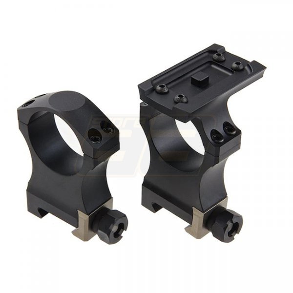 Airsoft Artisan 30mm Scope Mount & T1 Scope Ring Interface CNC Aluminium - Black