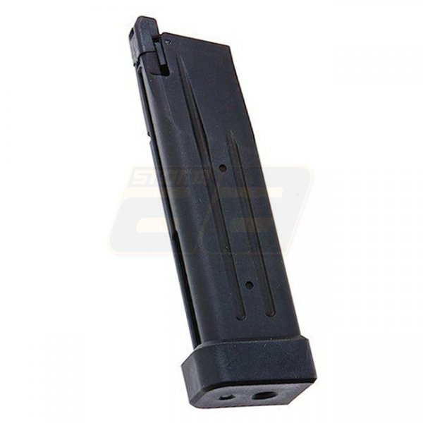 Alpha Parts Marui Hi-Capa GBB 31rds Gas Magazine CNC Aluminium - Black