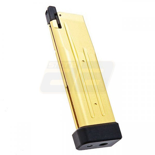 Alpha Parts Marui Hi-Capa GBB 31rds Gas Magazine CNC Aluminium - Gold