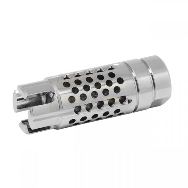 Dytac SLR Rifleworks Synergy Compensator 5.56 14mm CCW - Silver