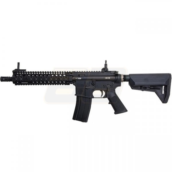 King Arms EMG Colt Daniel Defense MK18 9 Inch Gas Blow Back Rifle - Black