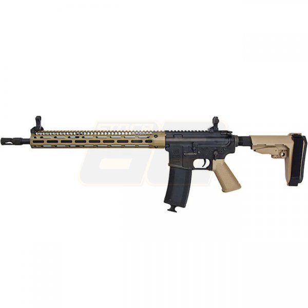 King Arms EMG Troy Industries SOCC M4 AEG 15 Inch RIS - Dark Earth