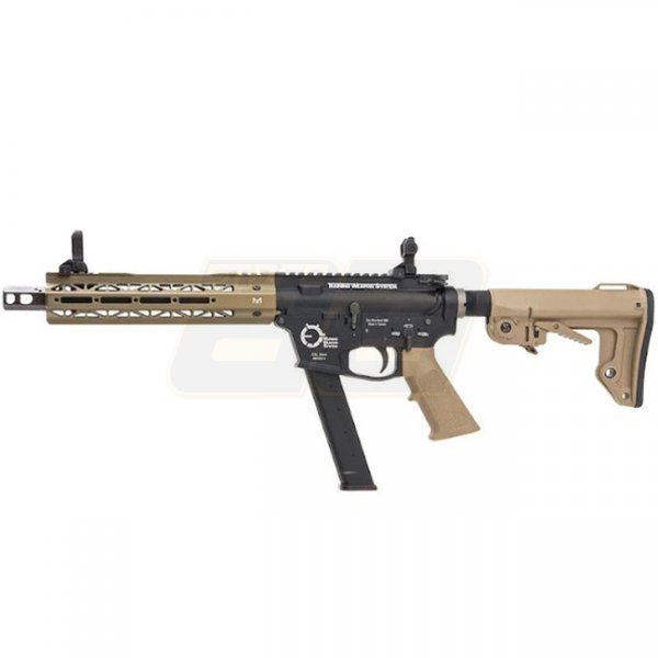 King Arms TWS 9mm Carbine Gas Blow Back Rifle - Dark Earth