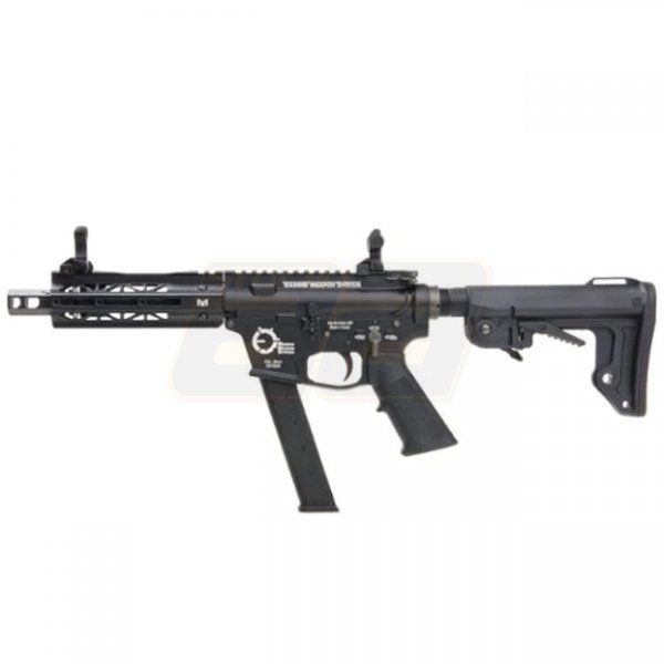 King Arms TWS 9mm SBR Gas Blow Back Rifle - Black