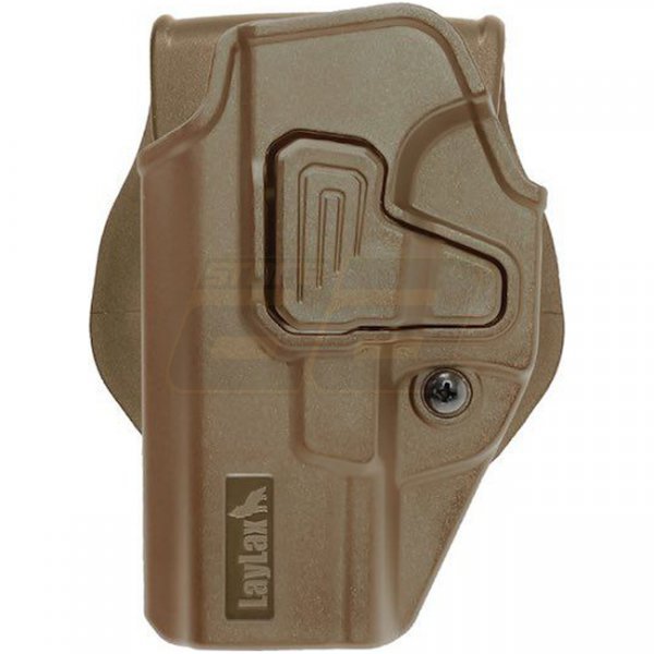 Laylax Battle Style CQC Holster Marui G17/18c/19/22/26 / VFC G17/19/19x GBB Left Handed - Tan