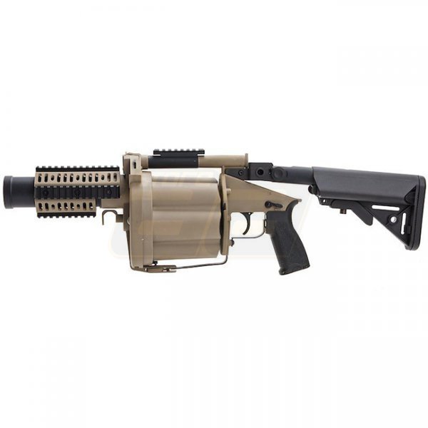 LDT MGL Grenade Launcher & Retractable Stock - Dark Earth