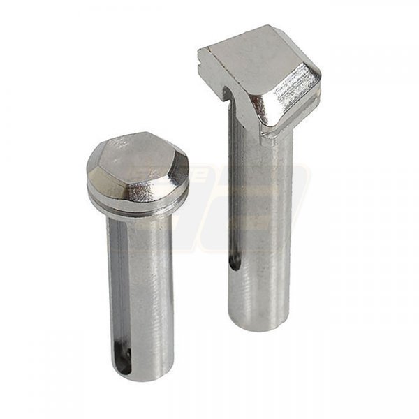 Madbull Strike Industries M4 GBBR Steel Extended Pivot & Takedown Pins - Chrome