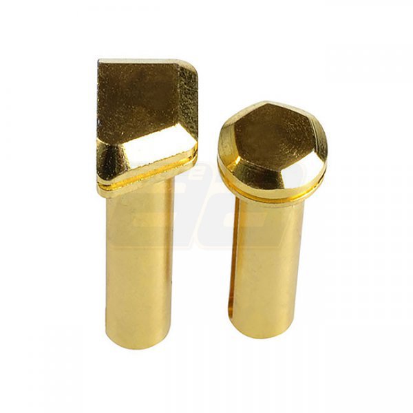 Madbull Strike Industries M4 GBBR Steel Extended Pivot & Takedown Pins - Gold