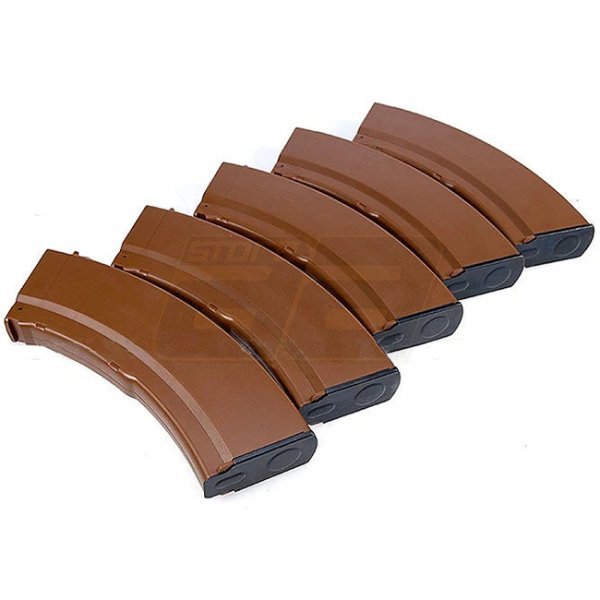 MAG AK47 100rds AEG Magazine AKM Type Set - Brown