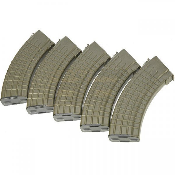 MAG AK47 100rds AEG Magazine Waffle Type Set - Olive