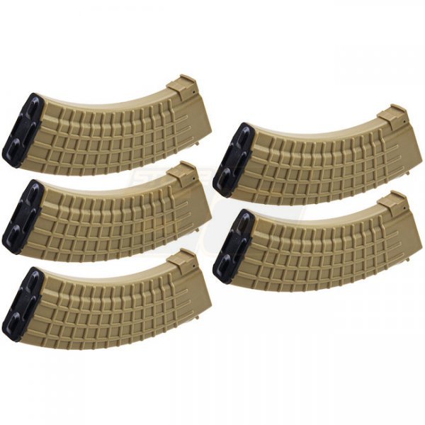 MAG AK47 100rds AEG Magazine Waffle Type Set - Sand