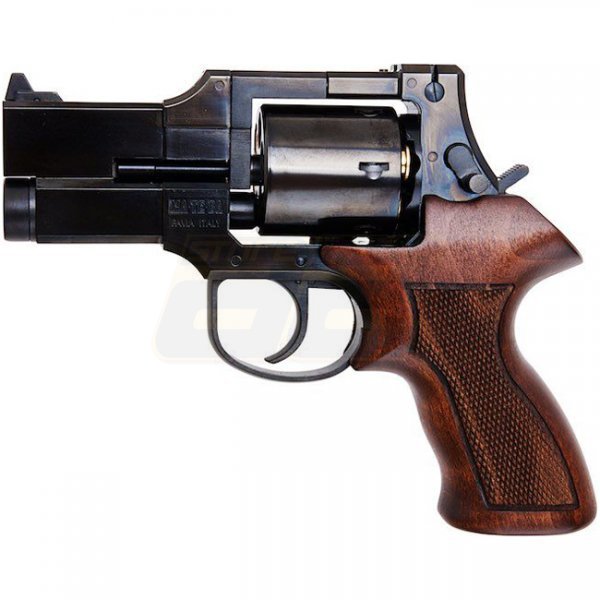 Marushin Mateba Gas Revolver 3 Inch Heavyweight Wood Grip Version - Aged