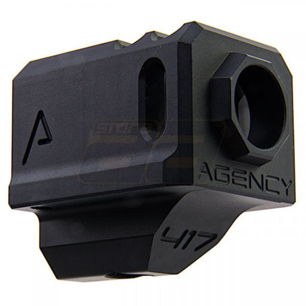 RWA Agency Arms 417 Compensator Dual Port 14mm CCW - Black