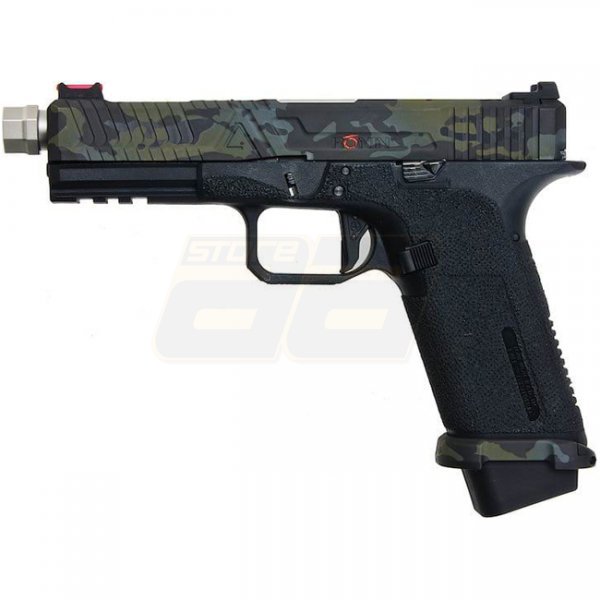 RWA Agency Arms EXA Gas Blow Back Pistol Ronin Stainless Steel Barrel Edition - Black