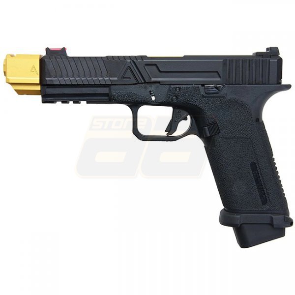 RWA Agency Arms EXA Gas Blow Back Pistol Stainless Steel Barrel & 417 Compensator - Gold