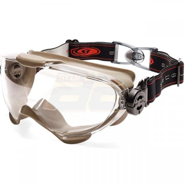 Satellite Buckle Type Tactical Goggles - Tan