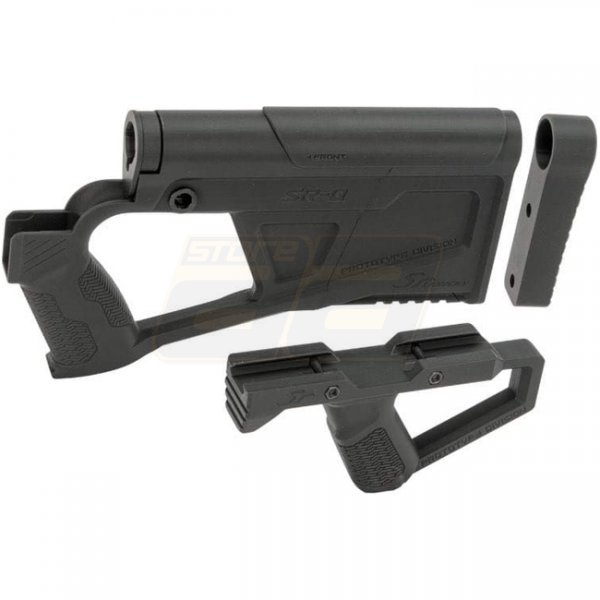 SRU Marui M4 AEG SRQ Advanced Stock Grip Kit - Black