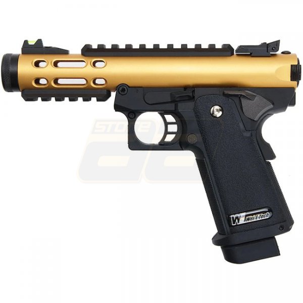 WE-Tech Hi-Capa 5.1 Galaxy Type A Gas Blow Back Pistol Slide R Frame - Gold