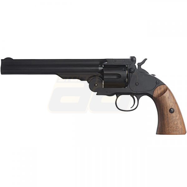 WinGun Break Top Major 3 1877 Revolver Co2 793 Brown Grip - Black