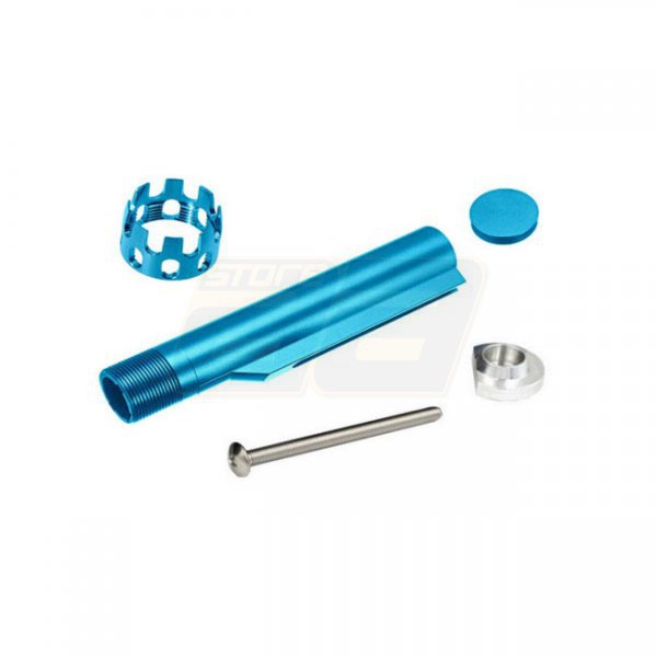 Balystik M4 AEG Stock Tube Openwork Ring - Blue