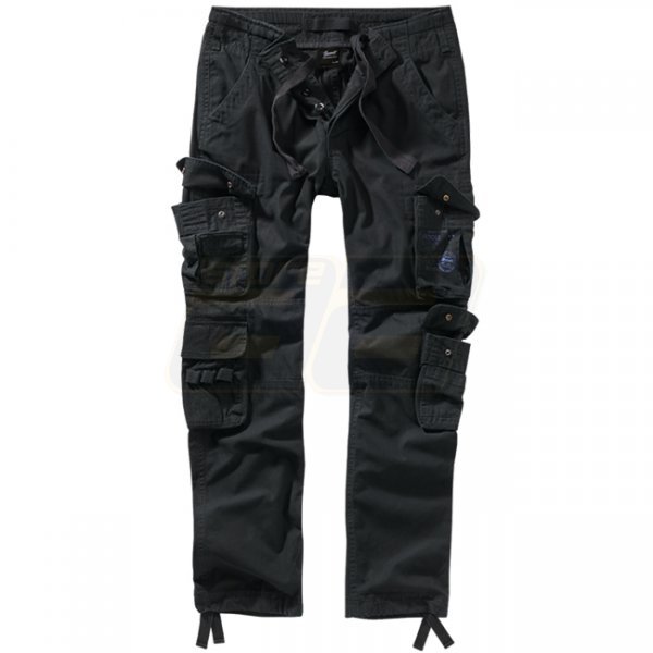 Brandit Pure Slim Fit Trousers - Black - 5XL