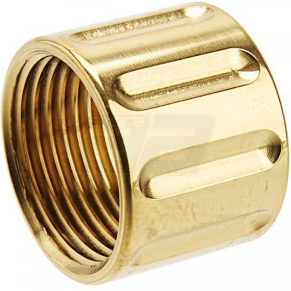 5KU Vertical Knurling Threaded Protector 14mm CCW - Gold