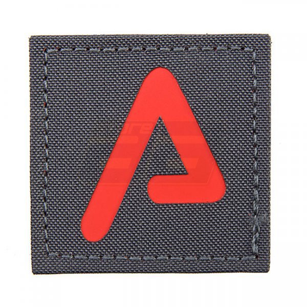 Agency Arms Premium Laser Cut Patch Red A - Wolf Grey